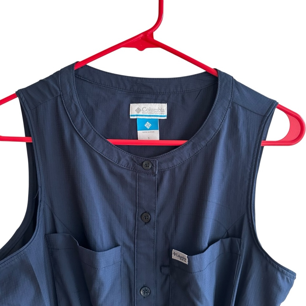 Columbia PFG Tamiami Button Front Cinch Waist Midi Dress - Picture 5 of 7